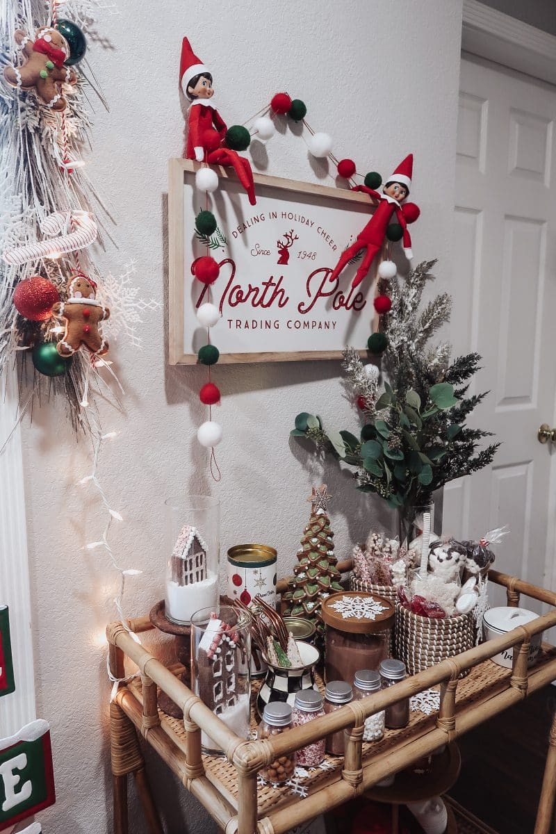 Hot Chocolate Bar Boho Halloween Bar Cart