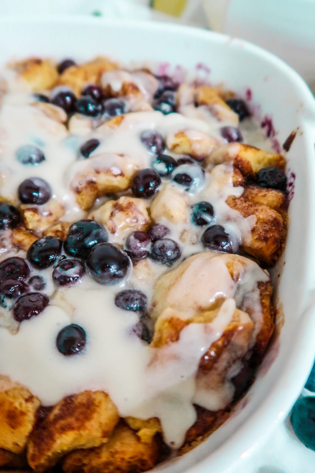 Blueberry Cinnamon Roll Casserole Kristyn Cole