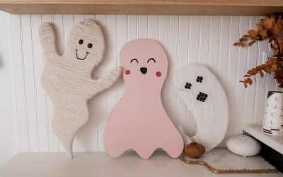 DIY Foam Ghosts