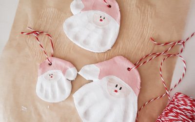 DIY Santa Hand Ornaments